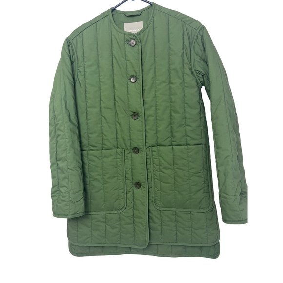 EVERLANE THE COTTON QUILTED JACKET SIZE XXS - Picture 1 of 9
